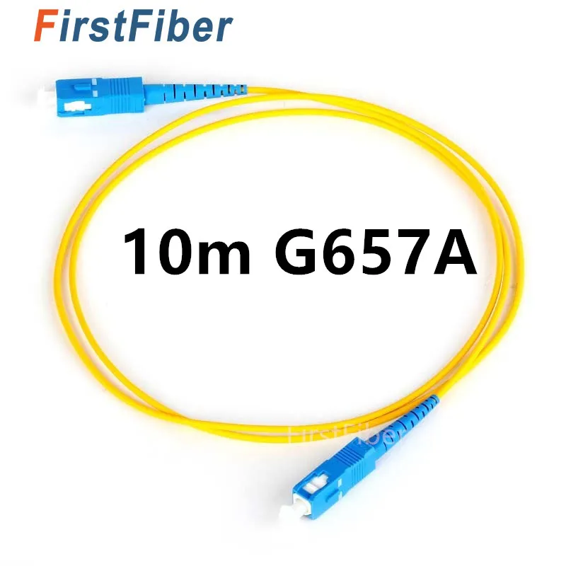 FirstFiber 10 м SC upc к G657A волоконно-оптический кабель перемычка патч-корд симплексный 2 0
