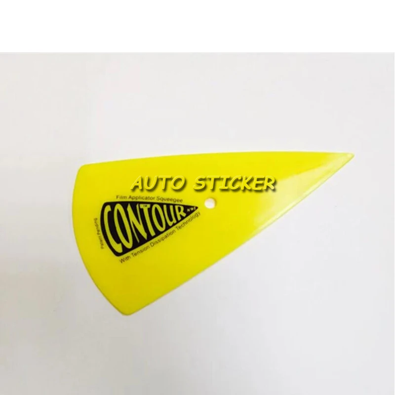 20 шт./лот желтый автомобиль виниловая пленка стикер оберточный инструмент заостренный кончик скребок размер 15,6*8,50 см