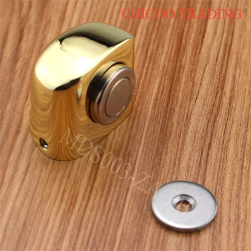 Zinc alloy Polish gold Floor Magnetic Door Stopper,doorStop Catch,door holder