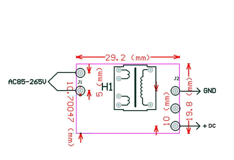 Для модуля питания AC 110V 220V to DC 3 V-24 V AC-DC импульсный регулятор постоянного напряжения понижающая плата с Чехол светодиодный