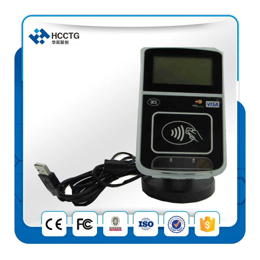 13.56NHz NFC считыватель/Писатель ACR123U USB считыватель смарт-карт с ЖК-дисплеем |