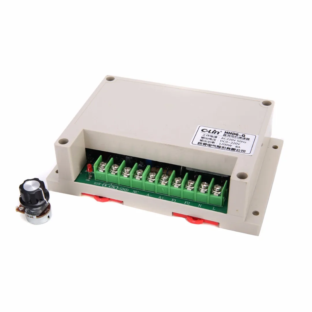1Pc HHD6-G PWM Motor Speed Controller Input AC220V Output DC0-220V 1200W -10~+65C Mayitr Electrical Supplies For J-SZ KC50 Motor