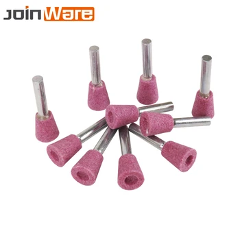 

14x6mm Ceramic Grinding Head Bit Polishing Grinding for Metal Removel Rust Deburring PA Tapered Grinding Bit 50Pcs