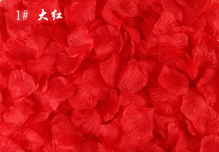 100 шт./упак. 5*5 см Моделирование искусственных цветов лепестки розы украшения номер свадьба брак Роза цветок подарочной коробке - Цвет: color 1