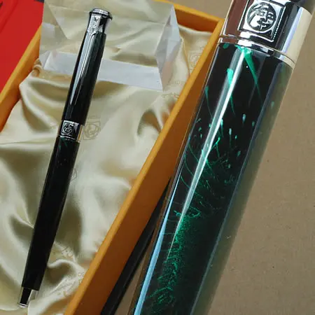 

PICASSO 903 Shimmering Jade and silver F nib fountain pen with original box for choose school office stationery pen