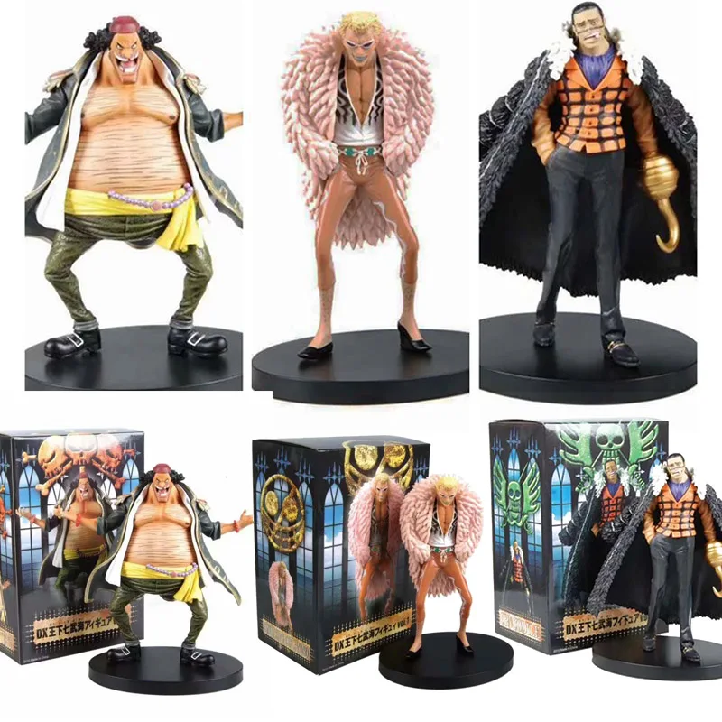 

Anime One Piece DX Figure Donquixote Doflamingo Black Beard Marshall D Teach Sir Crocodile Model PVC Action Figures Toy 15cm EF0