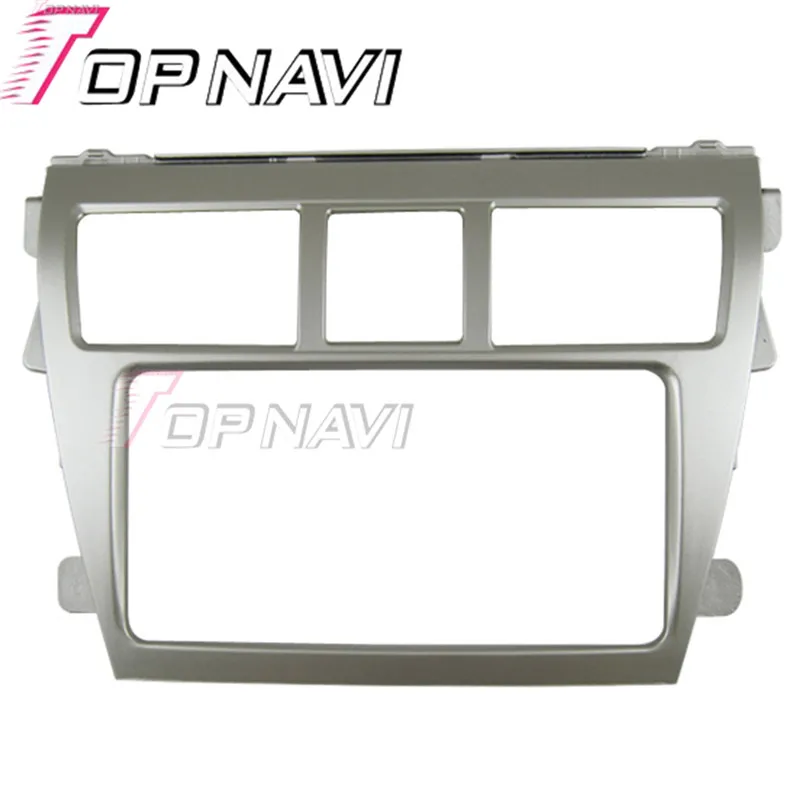 Wanuary 2 DIN качество автомобиля радио фасции для Toyota Vios 2008 автостерео интерфейс Dash CD отделка установочный комплект, серебро