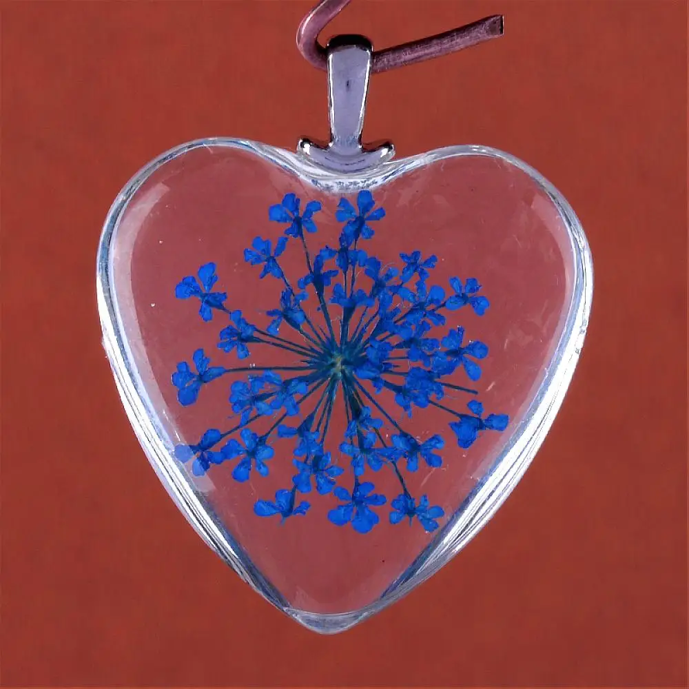 Pandahall 5 шт./лот 31x25x11~ 12 мм в форме сердца сплав прозрачный Стекло Кулоны, подвески с сухих цветов внутри отверстие: 4,5x2,5 мм