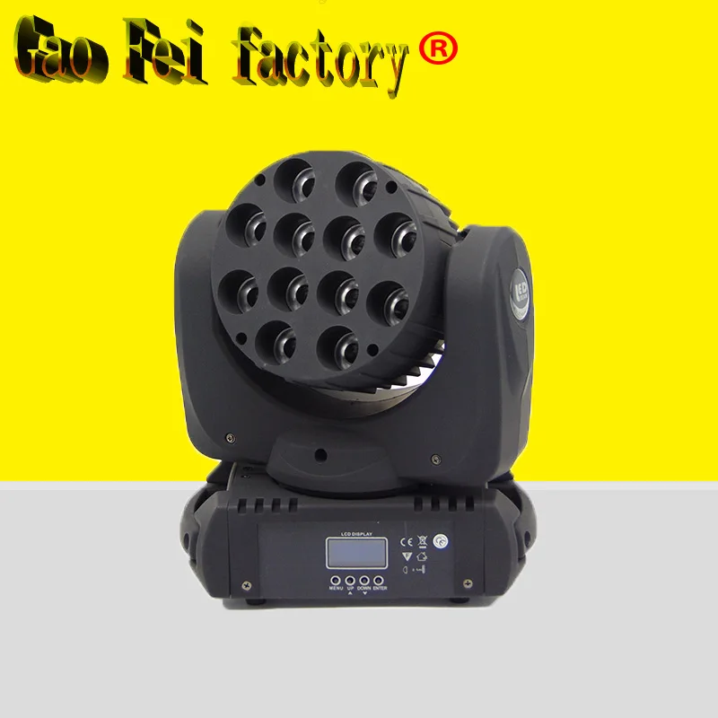 

4 in 1 RGBW Led Moving Head Beam Light DMX Disco Party Club Pub Show Band 12x12w