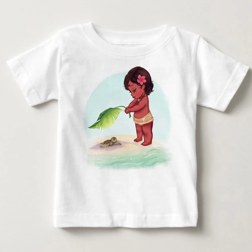 

Children Clothes Moana Vaiana School Shirts for Boys and Girls Tops Tees Trolls Cotton Printed Summer T-shirt Kid Clothing YUDIE