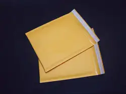 Новые 90X130 мм 10 шт./компл. желтая Крафтовая бумага подарки посылка конверты Bubble бумажные конверты