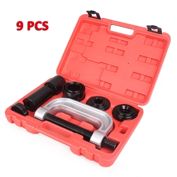 

9pcs 4 in 1 C Press Car Truck Ball Joint Service Tools Kit 2WD & 4WD Remover Installer