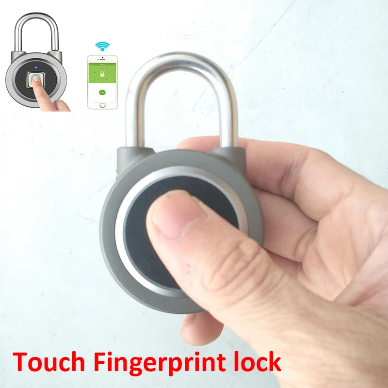 Fingerprint Keyless Smart Lock Waterproof phone APP Button Password Unlock Anti-Theft Padlock Door Lock for Android iOS System Fingerprint Keyless Smart Lock Waterproof phone APP Button Password Unlock Anti-Theft Padlock Door Lock for Android iOS System
