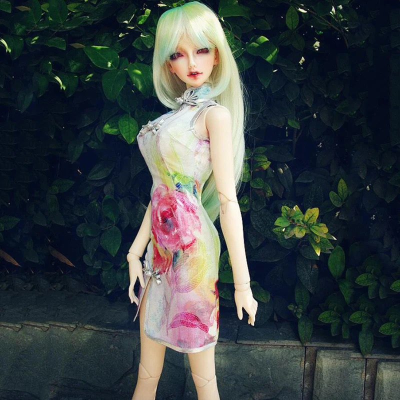 Cateleya BJD doll dress 1/3 1/4 ancient dress cheongsam summer light year Doll Accessories