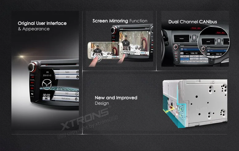 Cheap XTRONS 8 inch in dash Head Unit double din Car DVD Player GPS Navigation stereo Radio MP4 CANbus for Mazda 3 2010 2011 2012 2013 1