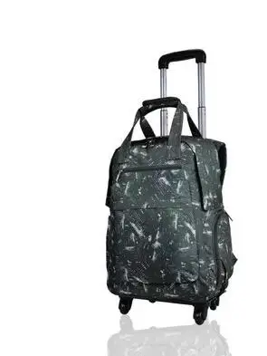 Брендовая женская сумка для багажа на колесах, рюкзак для путешествий на колесиках, чехол для багажа на колесиках, чехол для чемодана на колесиках для женщин - Цвет: 20 Inch