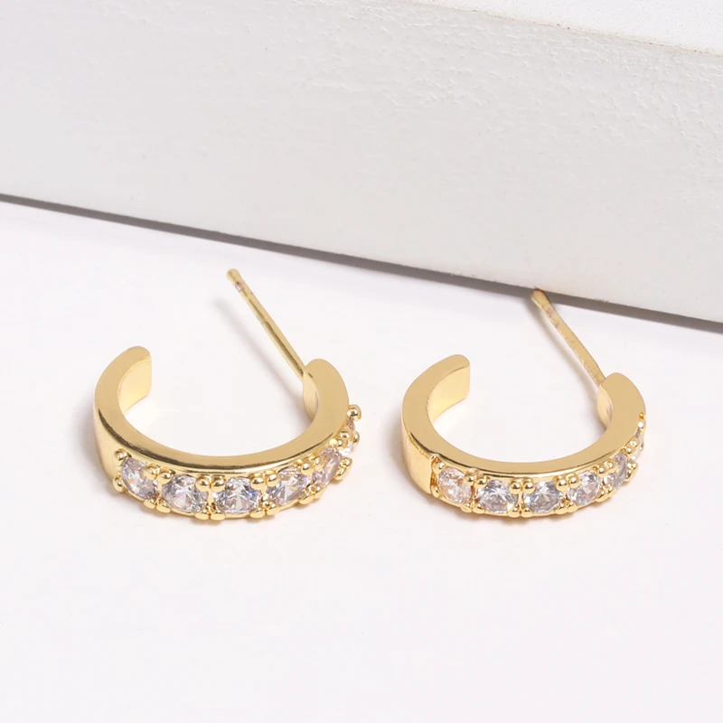 JUJIA модные радужные Кристальные серьги для женщин CZ золотые серьги-кольца Свадебные вечерние массивные ювелирные изделия