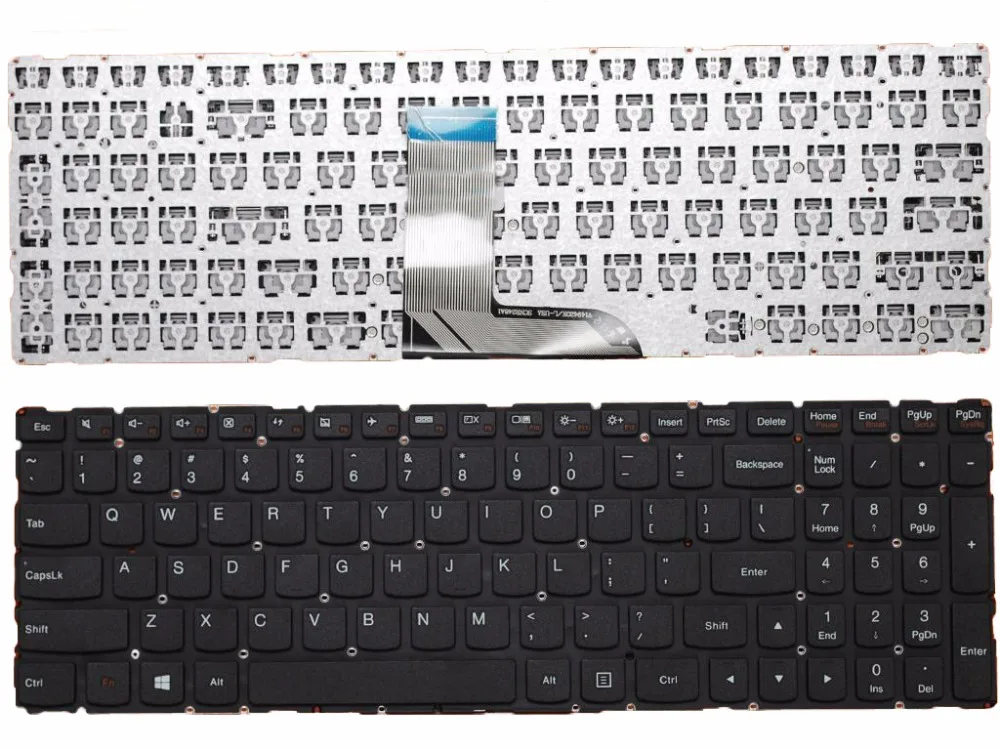 

US Keyboard For Lenovo IdeaPad yoga 700-15ISK BLACK win8 New Laptop Keyboards With