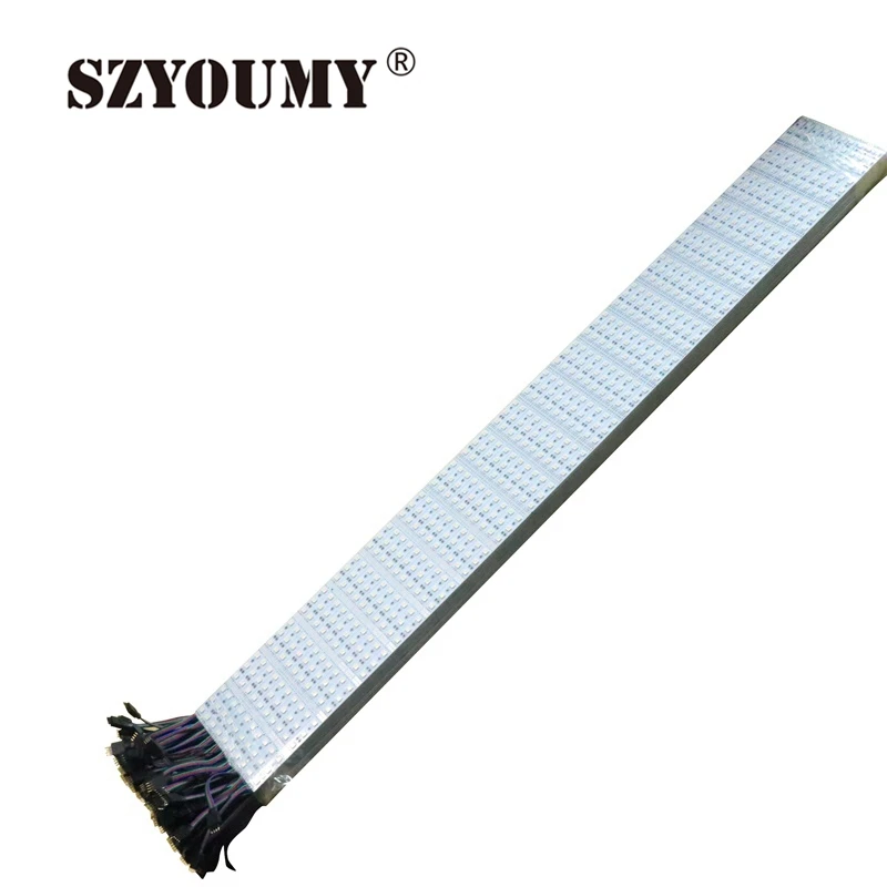 SZYOUMY 50 м/лот под светодиодные лампы для шкафа 1 м 5050 RGB 60led/M светодиодные ленты неподвижно закрепленная жесткая полоска DC12V бар света 5050 SMD