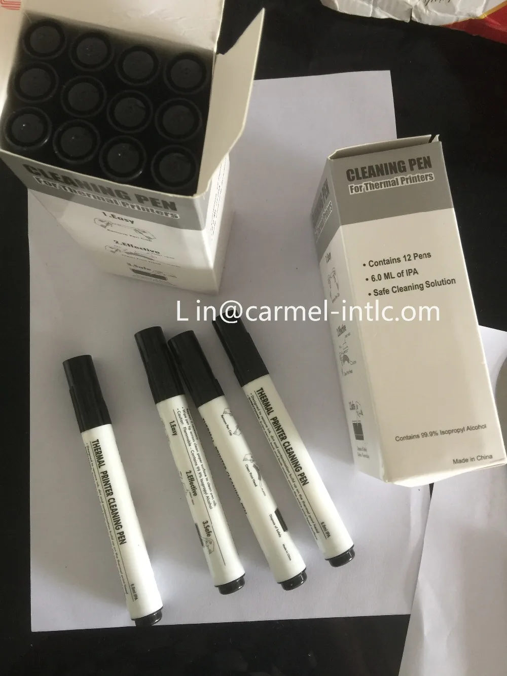 12pcs/pack Zebra Thermal Printer Printhead Cleaning Pen IPA Alcohol