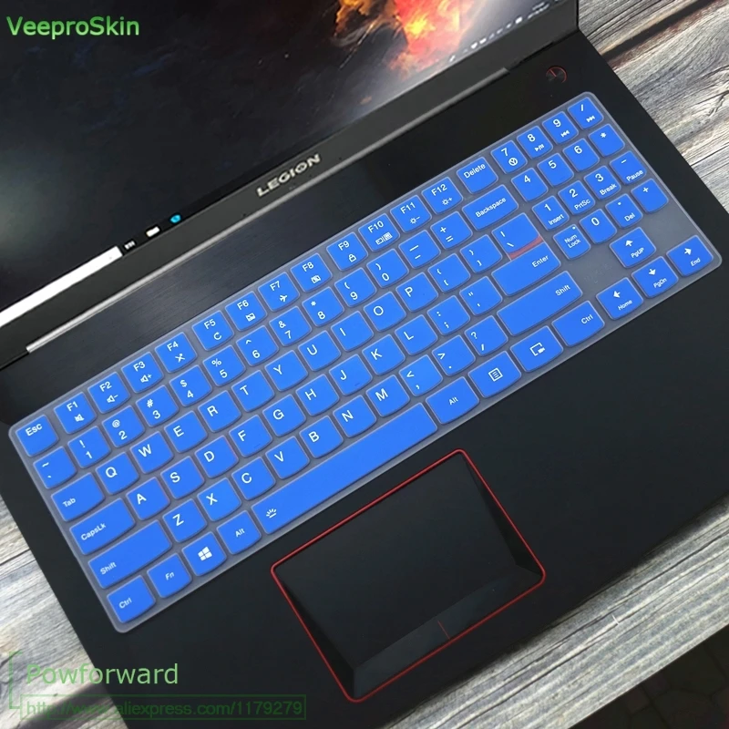 Силиконовая клавиатура защитная оболочка покрытие для 15,6 ''lenovo Легион Y720 Y540 Y530 Y520 R720 Y7000(15'') Y730 Y740(17 ''