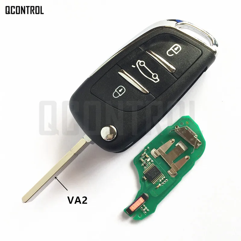 QCONTROL Автомобильный Дистанционный ключ для Citroen C4 C4L C-Elysee для DS 4 DS4 с чипом ID46 3 кнопки