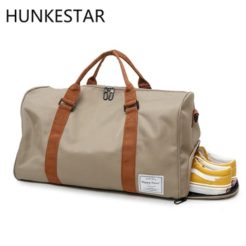 

Cheap Men Sports Bags for Fitness Gym Bag Mens Sac De Sport Femme 4 Colors Large Sportsbag Solid Color Handbag with Shoes Space