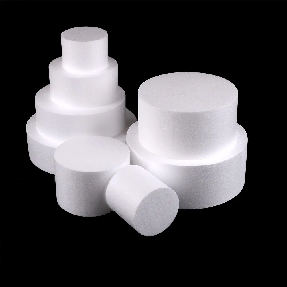

Round Styrofoam Foam Cake Dummy Sugarcraft Flower Decor Patrice Model 4/6/8/10 inch