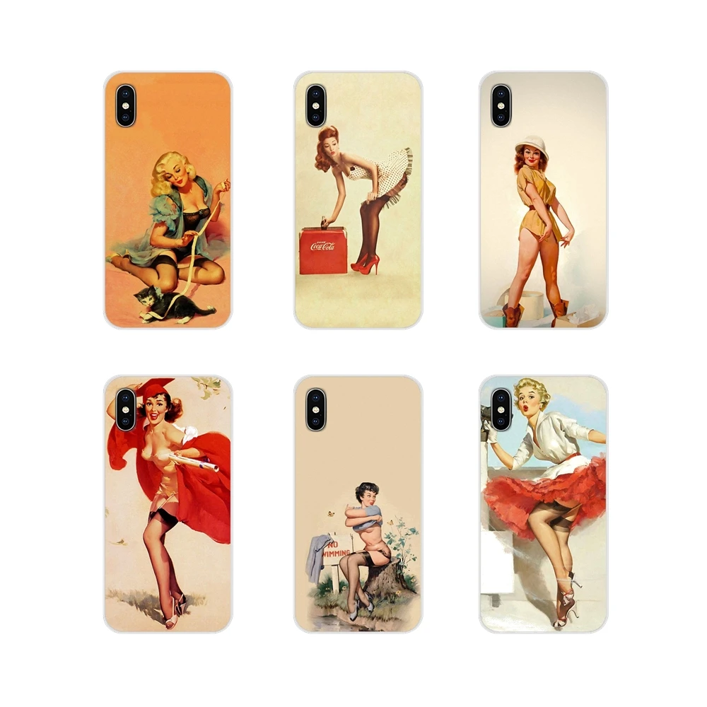 

Soft Cover Bag PinUp Girls Pin Up Girl New Arrived For Xiaomi Redmi Note 6A MI8 Pro S2 A2 Lite Se MIx 1 Max 2 3 For Oneplus 3 6T