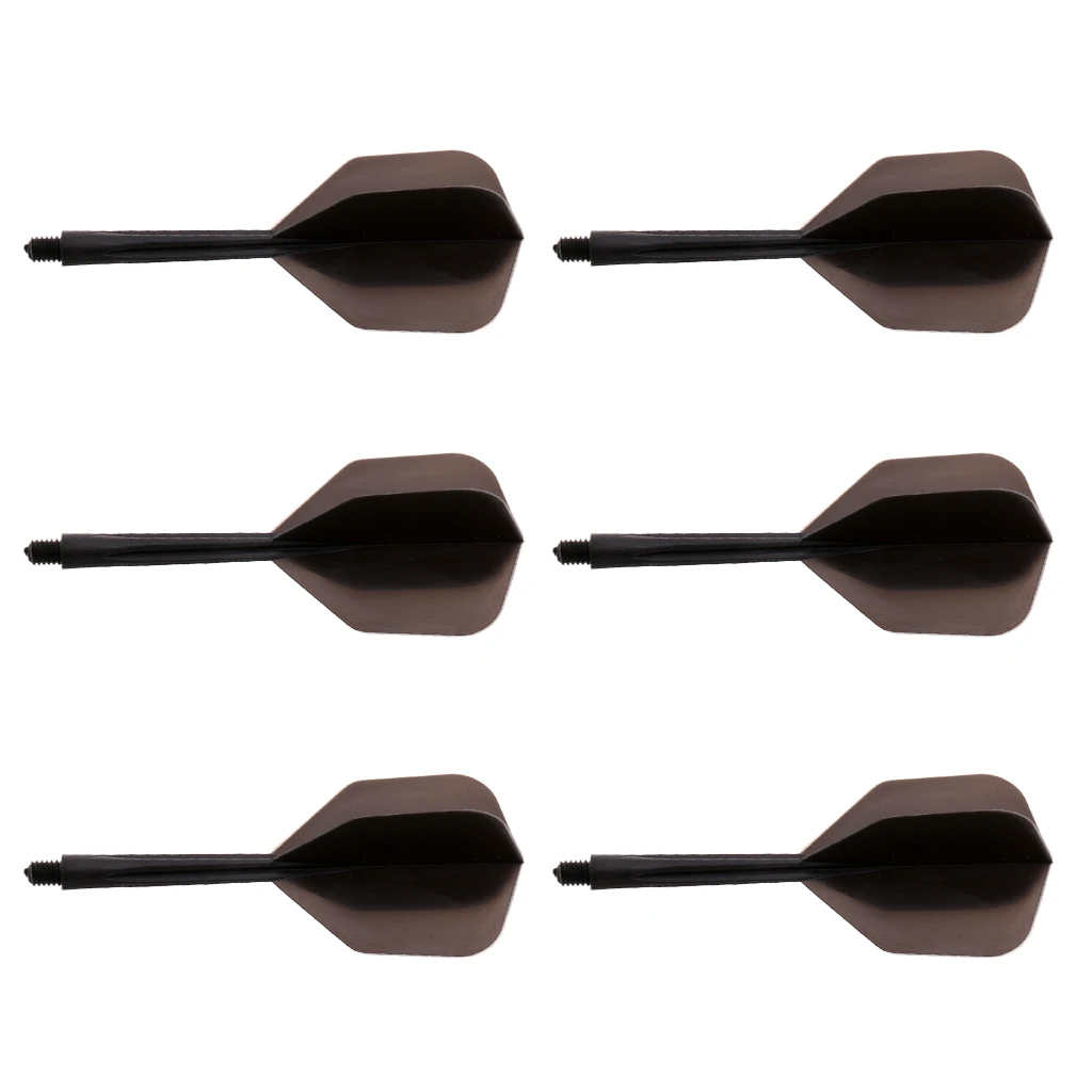 6 Pieces Transparent 2BA Thread Dart Shafts And Dart Flights Connection Entertainment Darts Tools Accessories