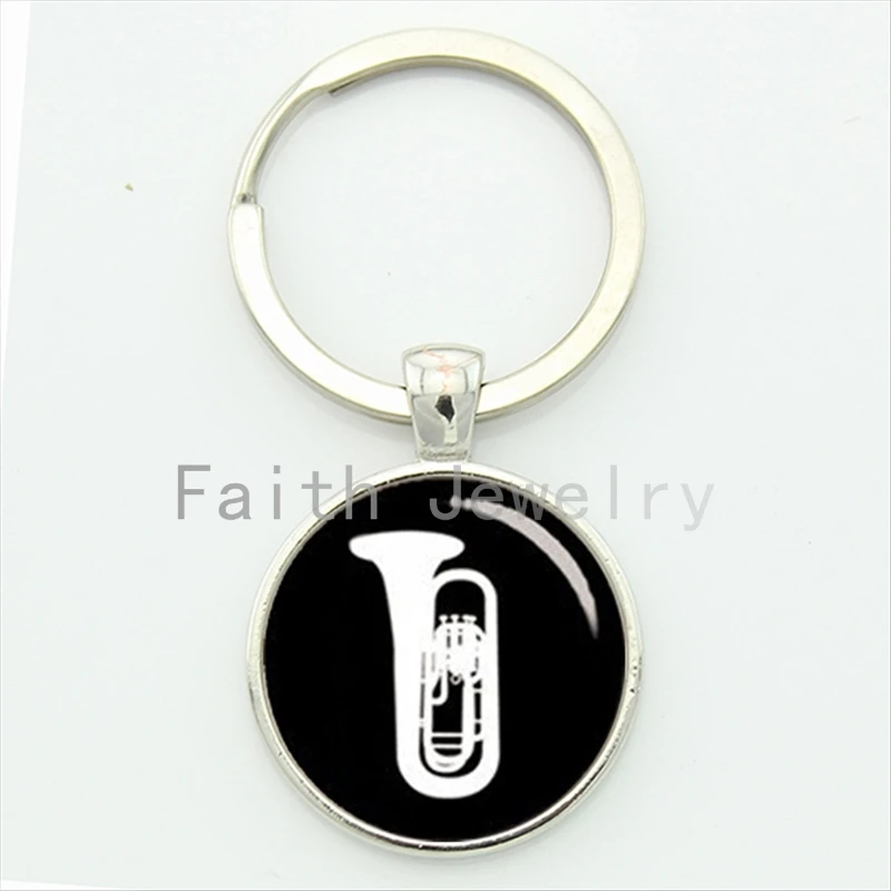 Stylish musical instrument tuba key chain symphony musicians keychain