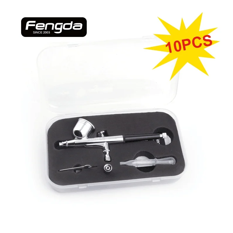 

Fengda airbrush FE-130P 10pcs ship from Russia spray gun gravity cake decorate tattoo body paint make up free shipping