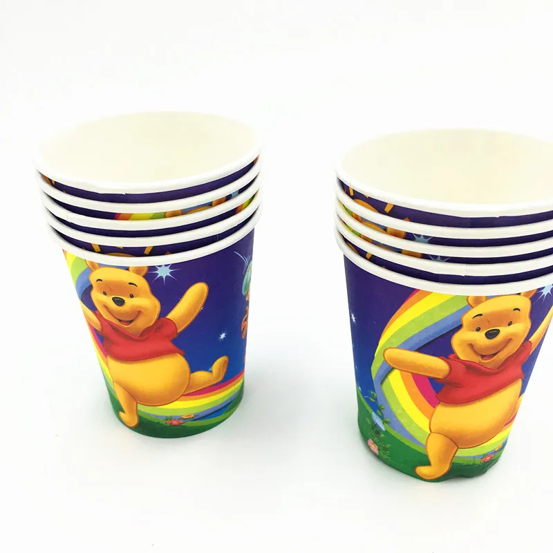 

10PCS/LOT WINNIE THE POOH CUPS WINNIE THE POOH GLASSES KIDS BIRTHDAY PARTY SUPPLIES HAPPY BIRTHDAY PARTY WINNIE CUP
