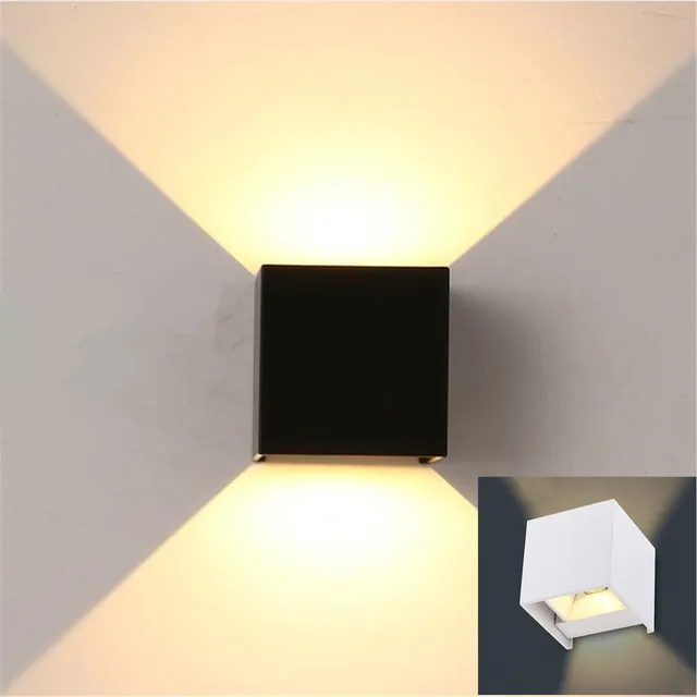 high quality 7w outdoor led wall light wall mounted cube lamp path