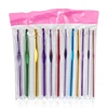 Popular lovely 12Pcs Metal Handle Crochet Hook Knitting Needles Set Aluminum Bamboo (2mm-8mm) ► Photo 1/6