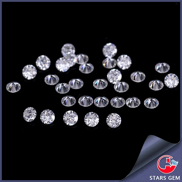 US $115.00 white color clarity lovely beads carat total round brilliant moissanites