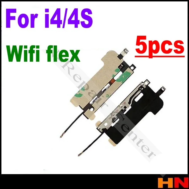 5pcs wholesale Repair parts WiFi Antenna For iphone 4 4G 4S Flex Cable Ribbon Signal Parts Replacement | Мобильные телефоны и