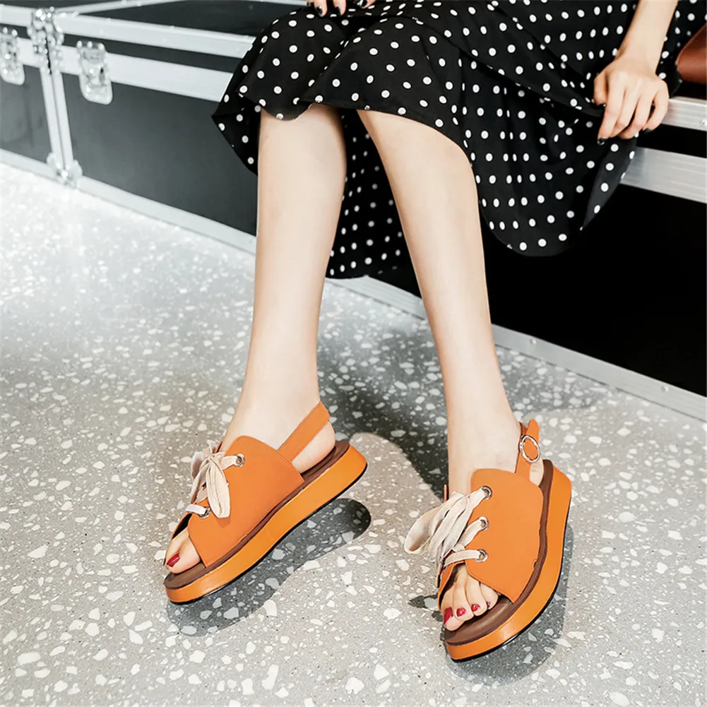 

Lapolaka brand new fashion summer sandals buckle corss tied rome women shoes woman casual sandals female footwear
