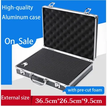 Best Aluminum Tool Case Suitcase Toolbox Password Box File Box Impact Resistant Safety Case Equipment Camera Case With Pre-cut Foam