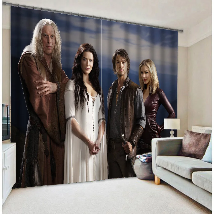 

World celebrity photo print curtains