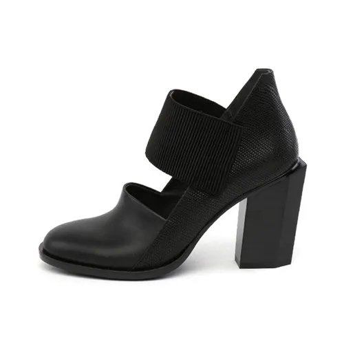 Женская обувь на высоком каблуке и платформе с круглым носком; Разноцветные осенние туфли из натуральной кожи на высоком каблуке; женские туфли-лодочки; HL87 muyisxi - Цвет: black