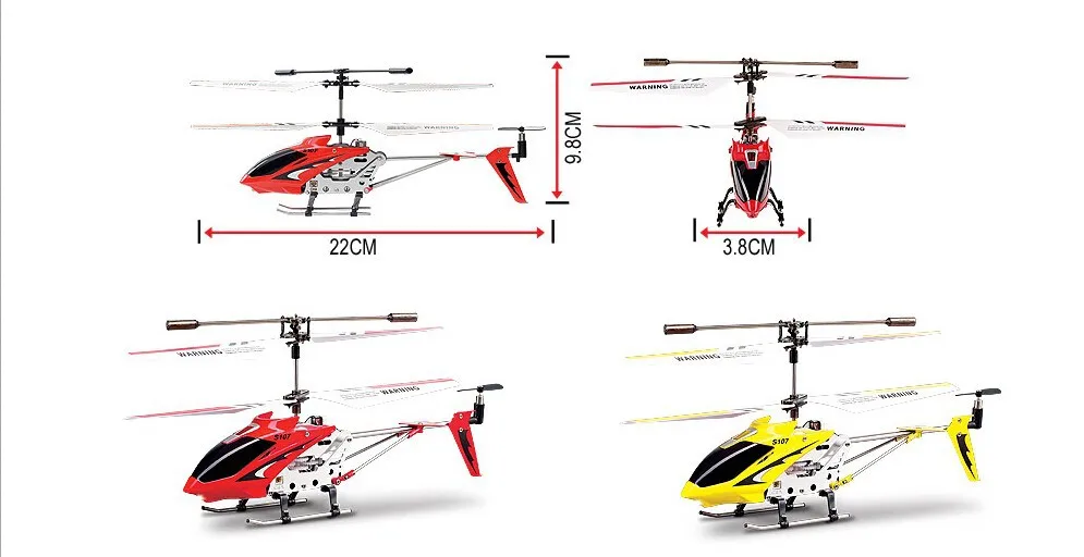 Syma S107G ИК 3-канальный блок питания RC с одним лезвием дистанционного Управление Вертолет модель игрушки RTF