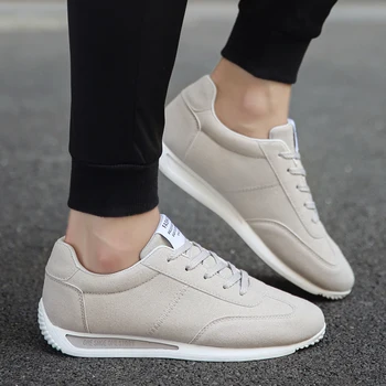 

Hemmyi Men Casual Shoes Fashion Comfortable Sneakers Lace-up Man Trainers Red Black Non-slip Scarpe Uomo Sportive
