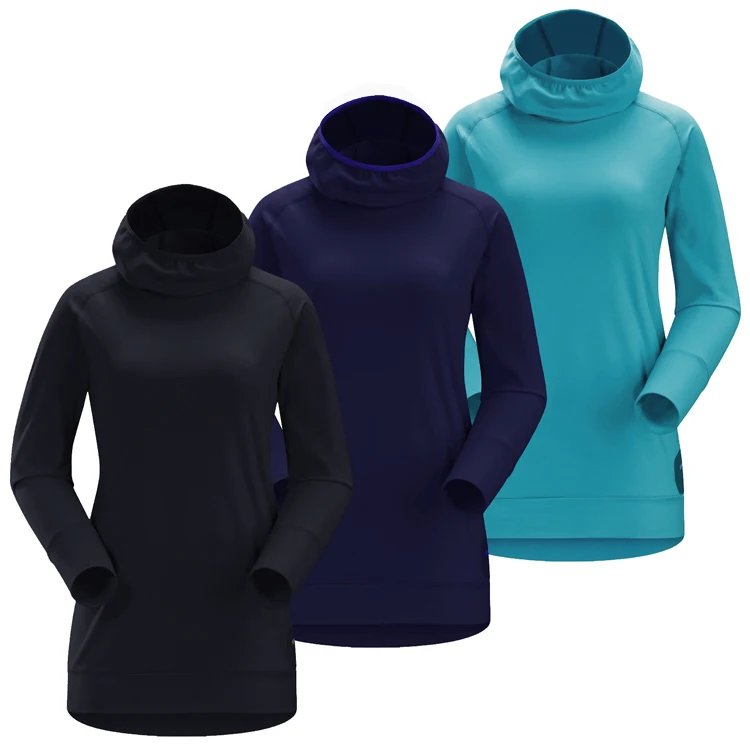 Women Outdoor Fleece Jacket Windproof Breathable Skiing Coats Long