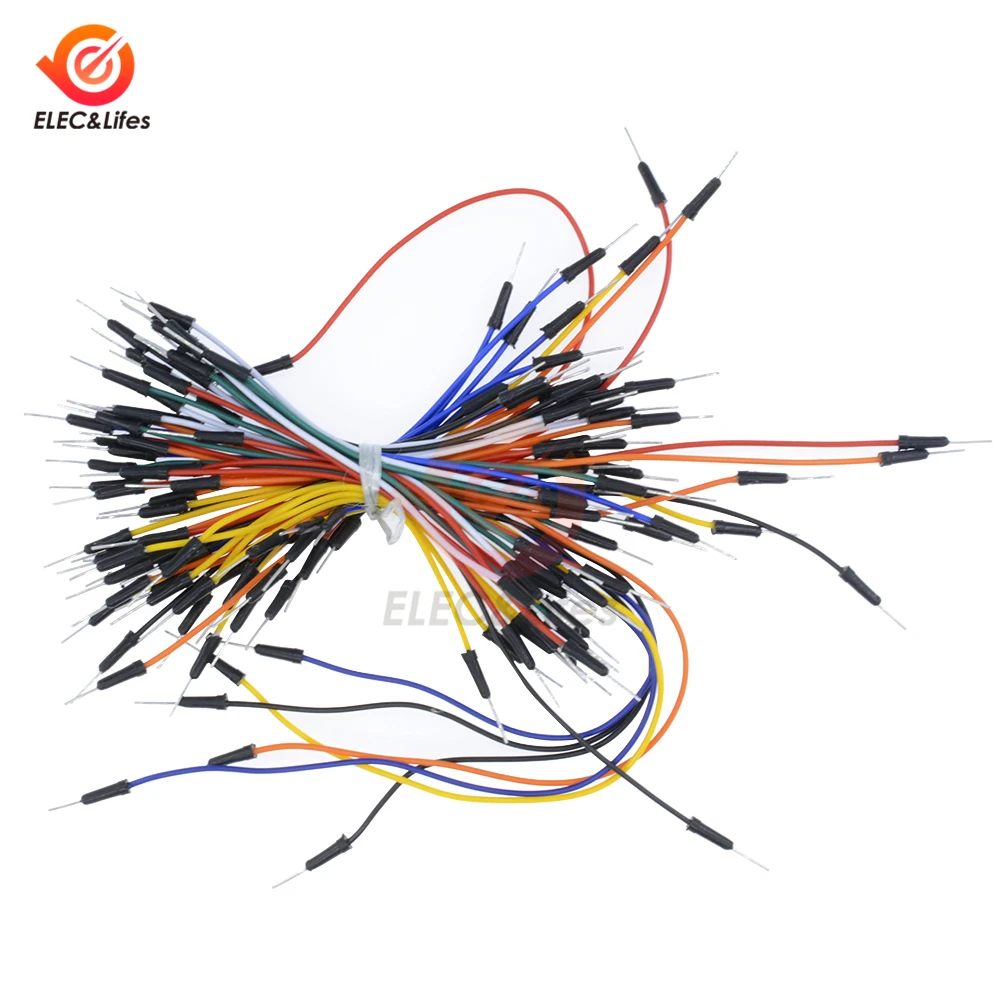 65 шт./компл. Solderless гибкий для макетной платы навесные Провода кабели хлебная доска соединения на плате электронные компоненты DIY