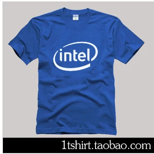 

1 personalized t-shirt itcpu series 100% cotton short-sleeve intel t-shirt