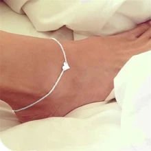 Стильный Дикий ножной браслет, трендовый Женский Регулируемый браслет с цепочкой в виде сердца, Женские Ювелирные изделия, Летний Пляжный подарок для девушек высокого качества L0328