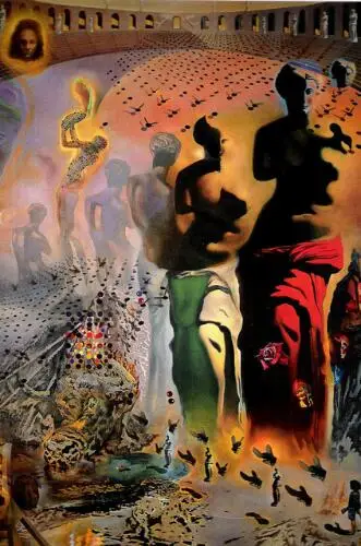 Salvador Dali The Hallucinogenic Toreador художественный Шелковый плакат декоративной живописи