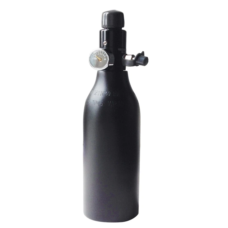 FREIES SCHIFF HPA Tank 4500PSI Flasche Aluminium Zylinder Für Schießen Feuer Kampf Aquarium 0,2/0,26/0,35/0.45L 5/8-18UNF TKU263545
