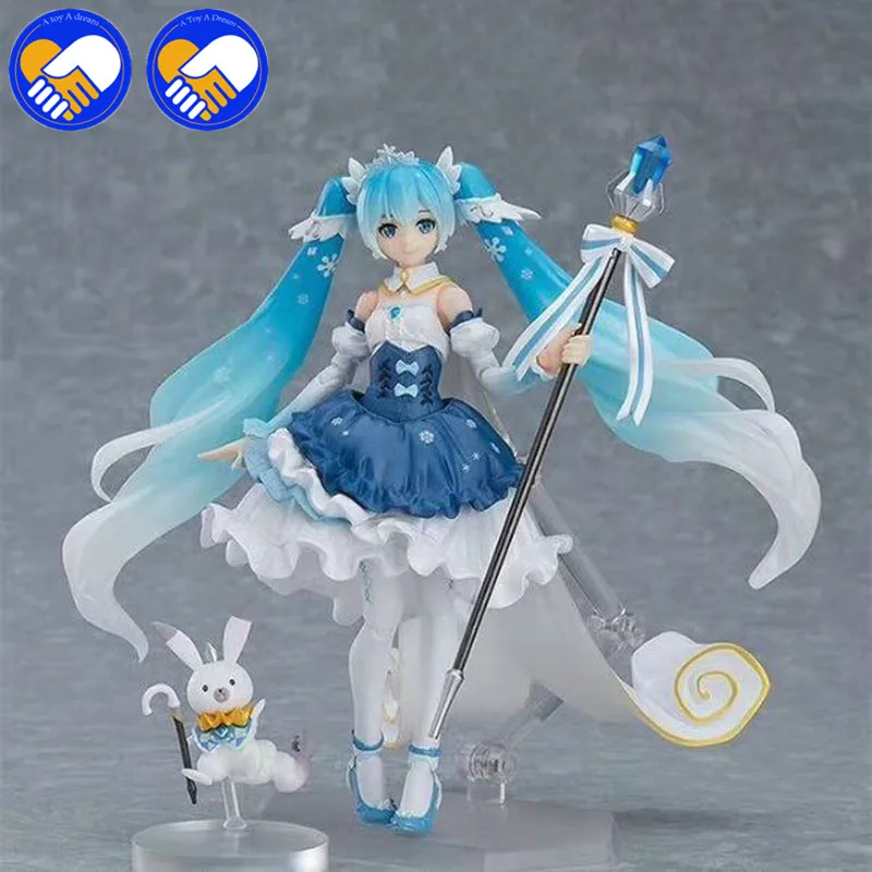 Cena Nowy Vocaloid hatsune Miku Figma EX 054 śnieg Miku śnieżna księżniczka anime z pvc Action Figures anime zabawki dla dzieci dzieci prezent
